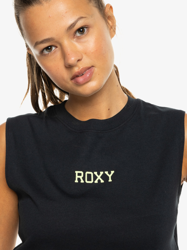 7 Essential Energy - Top desportivo largo para Mulher Preto ERJKT04176 Roxy