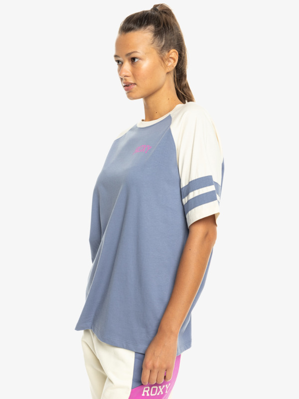 1 Essential Energy - Camiseta deportiva de manga corta para Mujer Azul ERJKT04177 Roxy