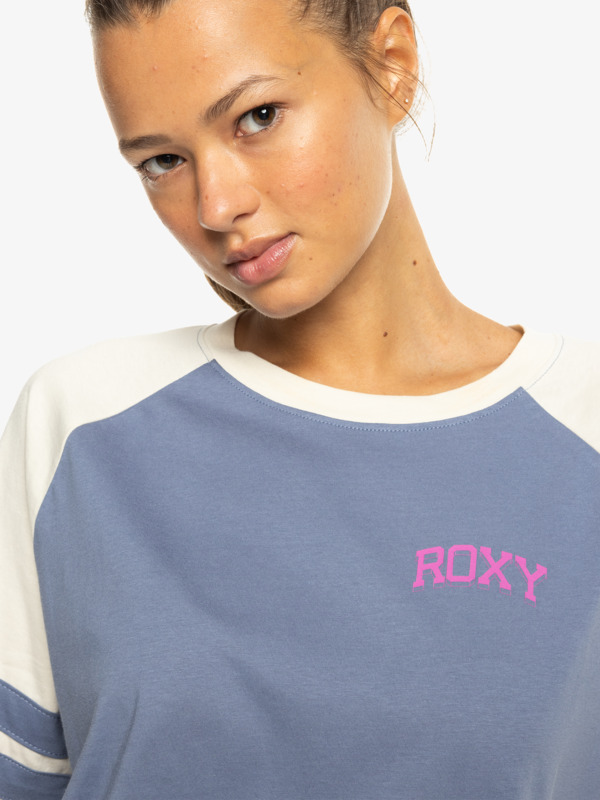 2 Essential Energy - T-shirt de desporto de mangas curtas para Mulher Azul ERJKT04177 Roxy