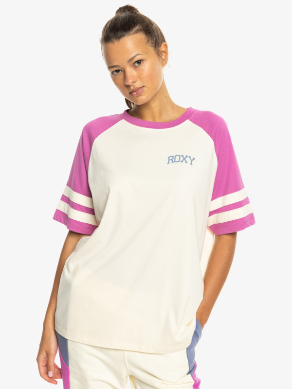 0 Essential Energy - Camiseta deportiva de manga corta para Mujer Rosa ERJKT04177 Roxy