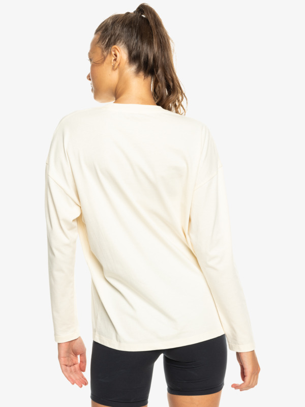 4 Essential Energy   - Long Sleeves T-shirt for Women Beige ERJKT04180 Roxy