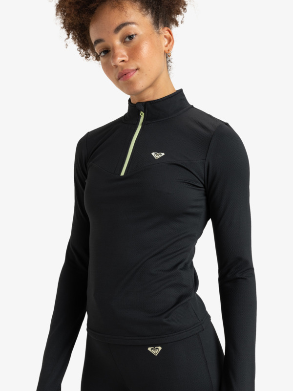 6 Waves Of Warmth - Camiseta técnica para Mujer Negro ERJKT04181 Roxy