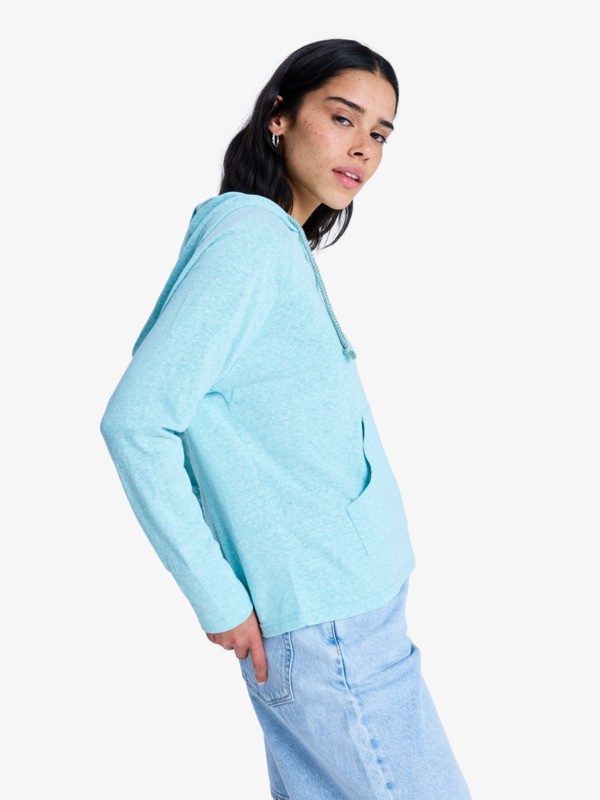 1 Destination Surf - Sweatshirt com capuz para mulher Azul ERJKT04187 Roxy