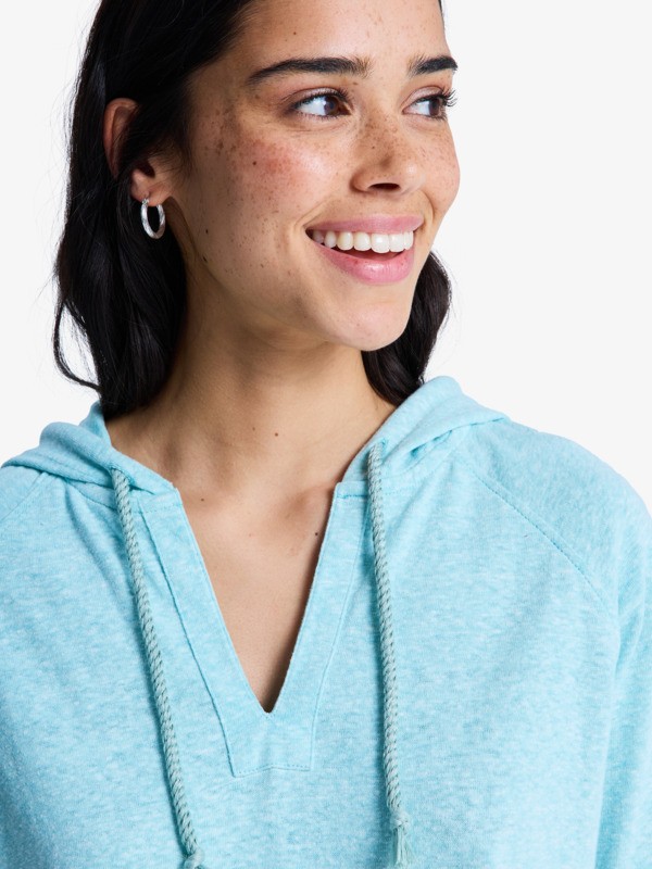 2 Destination Surf - Sweatshirt com capuz para mulher Azul ERJKT04187 Roxy