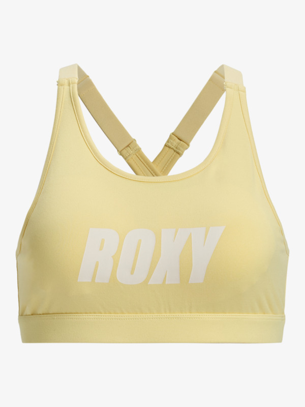 5 Everyday Flow - Sujetador deportivo de mediano impacto para Mujer Amarillo ERJKT04192 Roxy