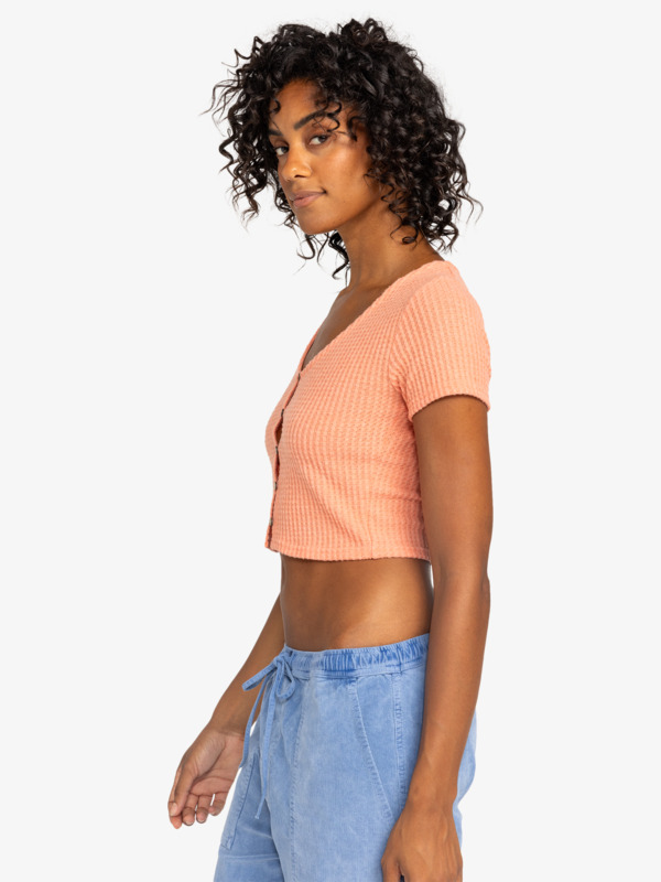 5 Born With It - Crop Top für Frauen Rosa ERJKT04196 Roxy