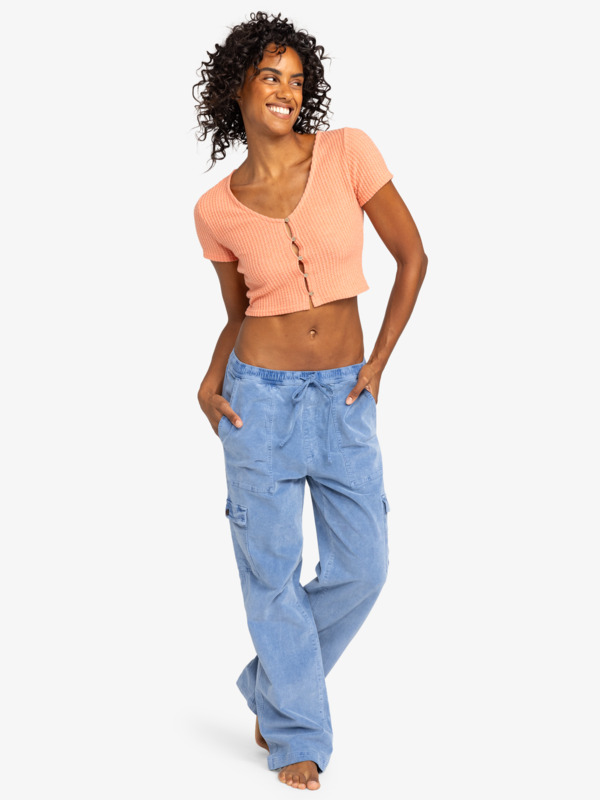 7 Born With It - Crop Top für Frauen Rosa ERJKT04196 Roxy