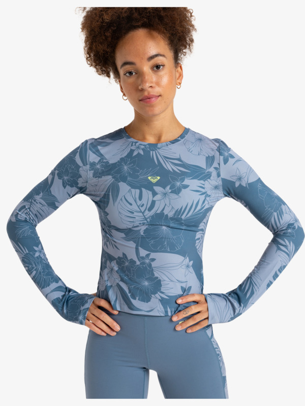 6 Pure Pursuit   - Camiseta técnica para Mujer Azul ERJKT04197 Roxy