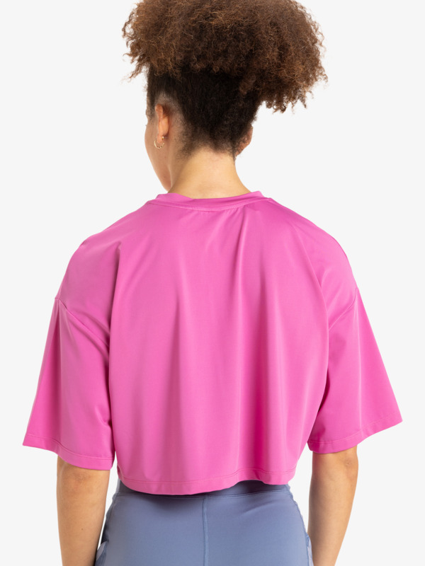 10 Pure Pursuit  - T-shirt técnica para Mulher Pink ERJKT04198 Roxy