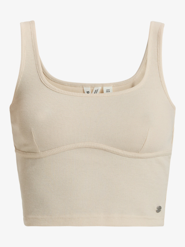 5 Pretty Please - Tanktop mit Cropped Fit für Frauen Beige ERJKT04212 Roxy