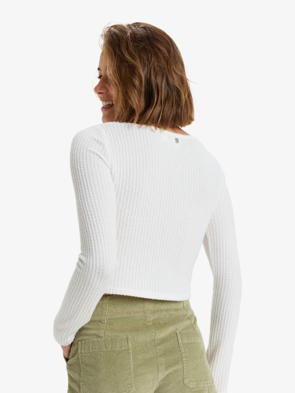 9 Born With It - Crop top para Mulher Branco ERJKT04225 Roxy