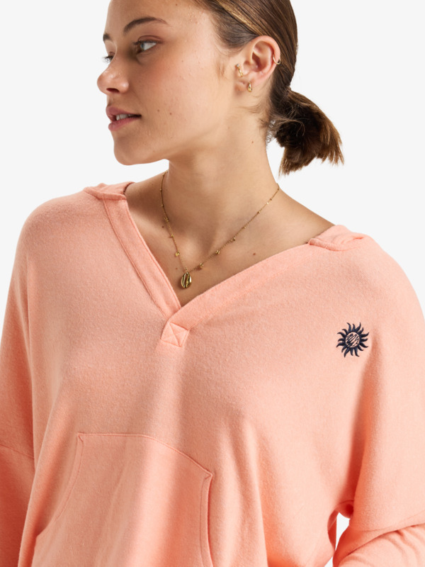 2 Sunday Cozy - Kapuzenpulli für Frauen Rosa ERJKT04258 Roxy