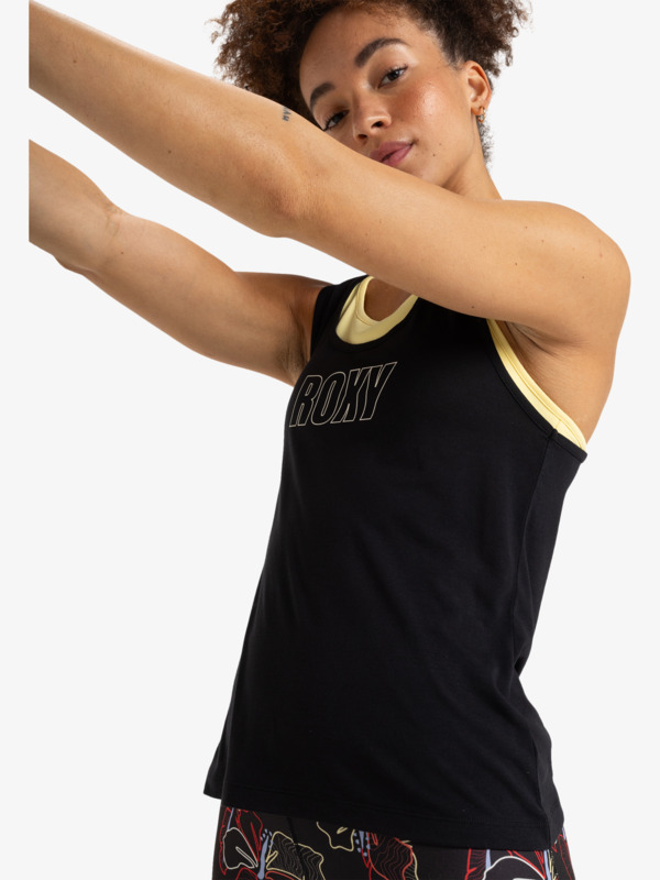 1 Everyday Flow - Funktions-Tanktop für Frauen Schwarz ERJKT04269 Roxy