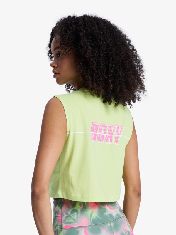 4 Essential Energy - Crop Top voor Dames Green ERJKT04274 Roxy