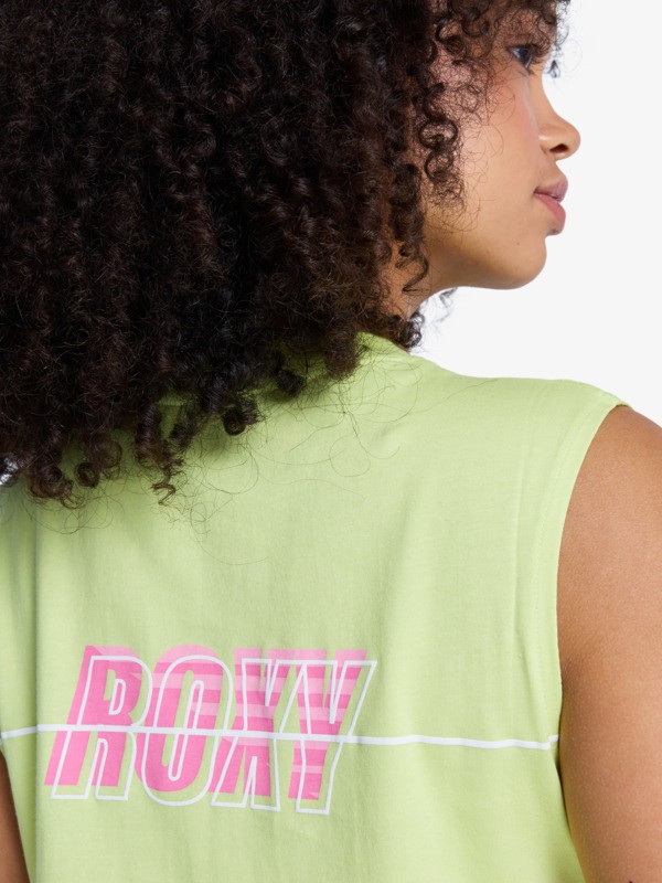 5 Essential Energy - Crop Top voor Dames Green ERJKT04274 Roxy