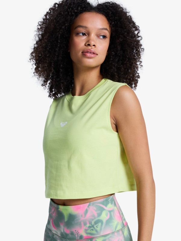 1 Essential Energy - Crop Top voor Dames Green ERJKT04274 Roxy