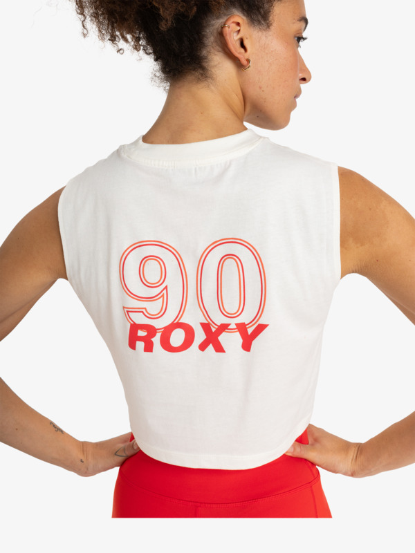 4 Essential Energy - Crop Top for Women White ERJKT04274 Roxy