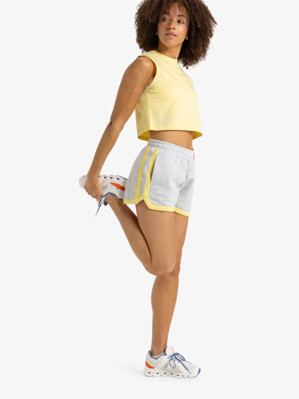 3 Essential Energy - Crop Top for Women Yellow ERJKT04274 Roxy