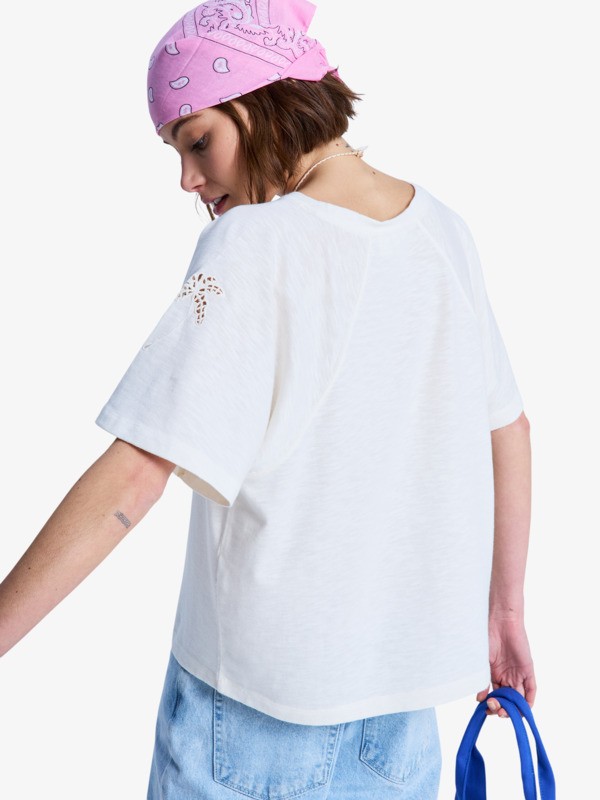 3 Time For Palm Tree - T-Shirt für Frauen Weiss ERJKT04275 Roxy