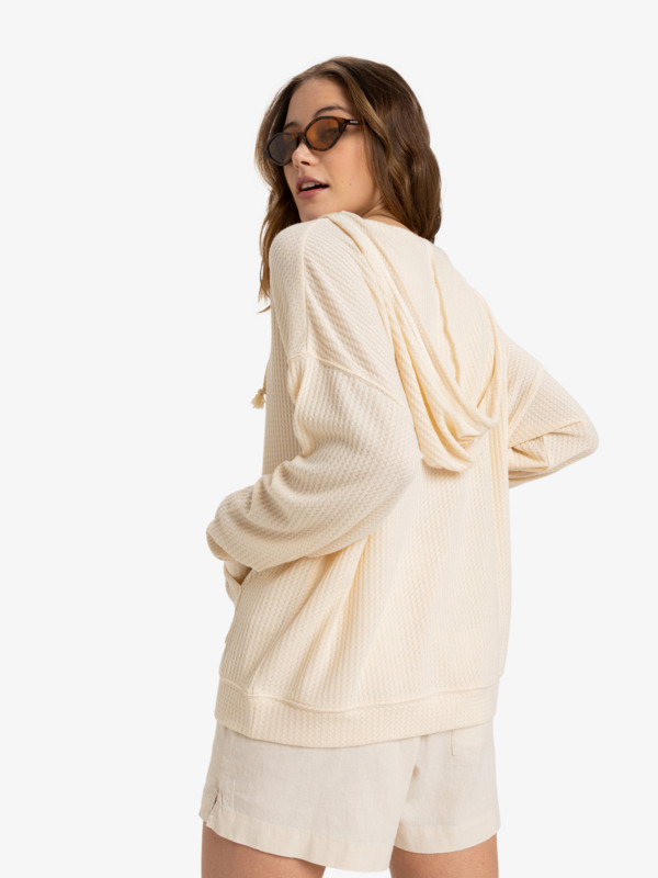 4 Ocean Drive - Sweat à capuche pour Femme Beige ERJKT04280 Roxy