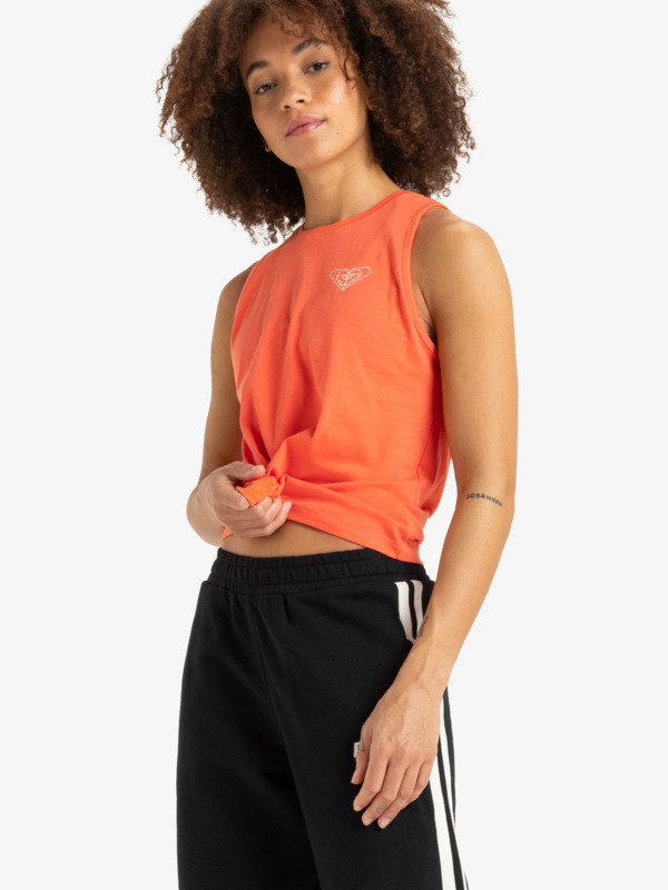 4 Essential Energy - Camiseta Deportiva Sin Mangas para Mujer Naranja ERJKT04287 Roxy