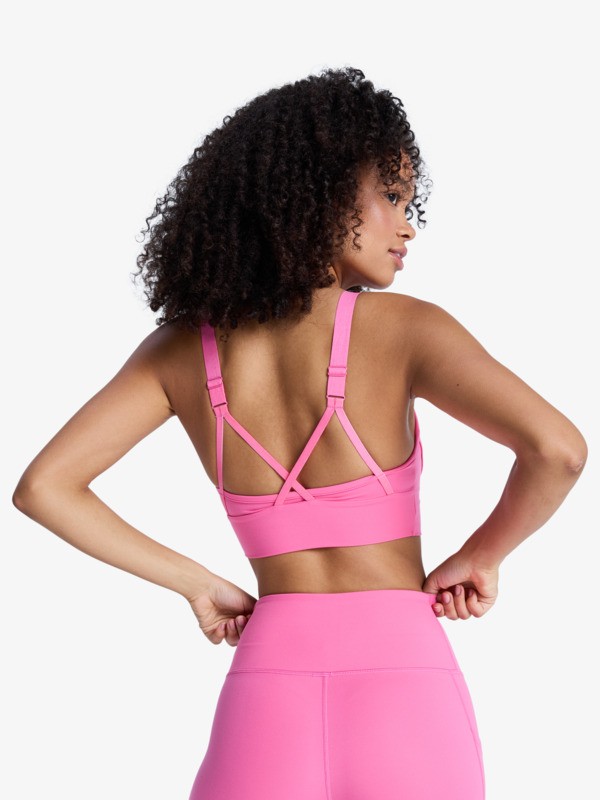 4 Heart Into It Attitude - Sport-BH f&uuml;r Frauen Rosa ERJKT04326 Roxy