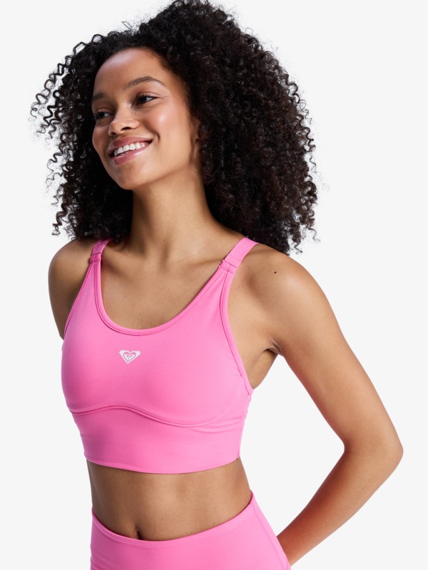 1 Heart Into It Attitude - Sport-BH f&uuml;r Frauen Rosa ERJKT04326 Roxy