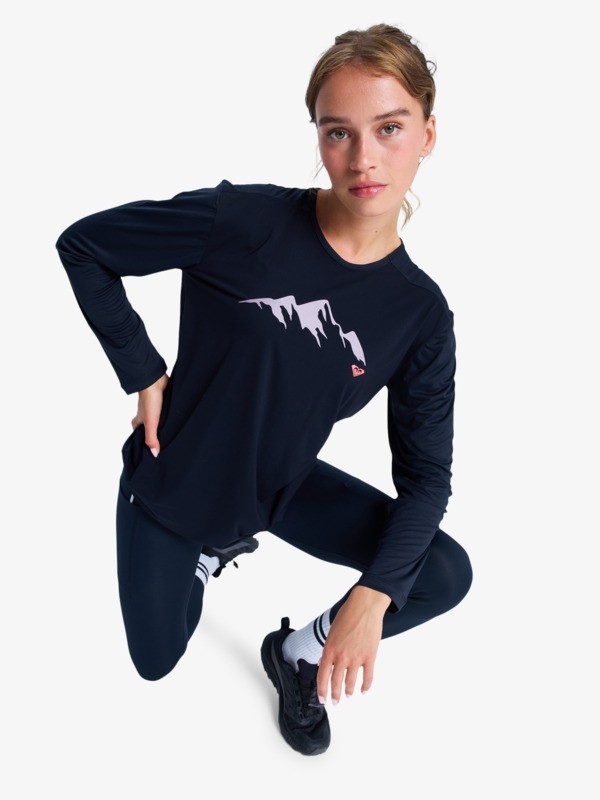 5 Boundless Spirit 2 - Camiseta técnica de manga larga para mujer Negro ERJKT04329 Roxy