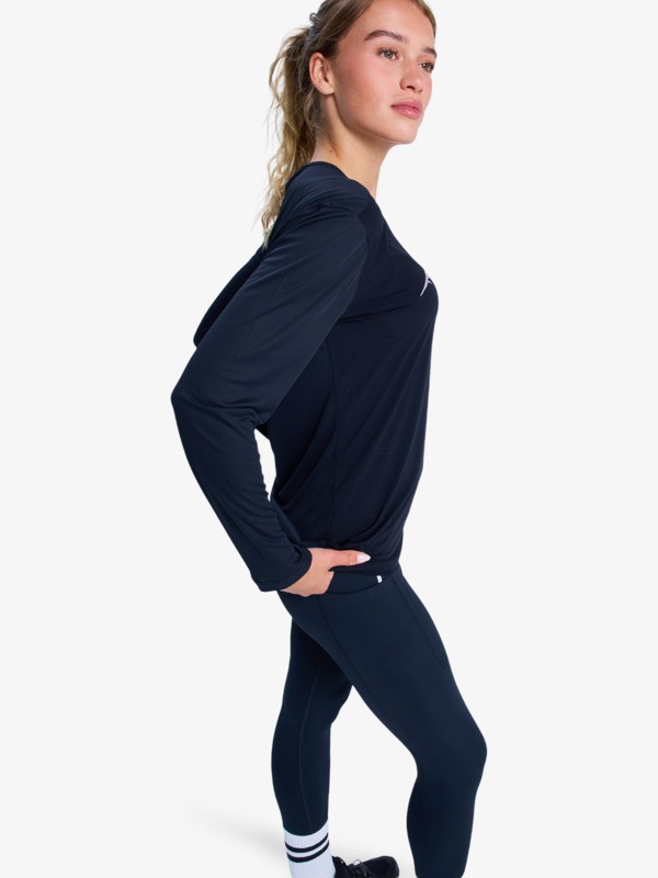 1 Boundless Spirit 2 - Camiseta técnica de manga larga para mujer Negro ERJKT04329 Roxy