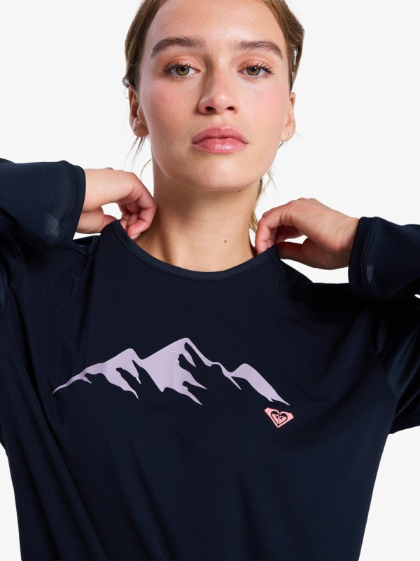 2 Boundless Spirit 2 - Camiseta técnica de manga larga para mujer Negro ERJKT04329 Roxy
