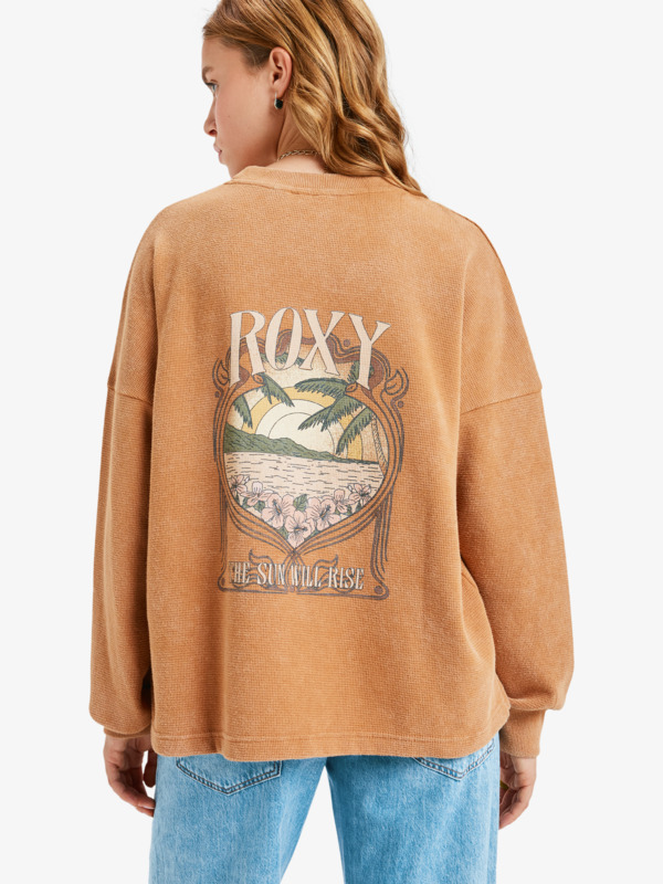 5 East side Midweight - Long Sleeve Top for Women Brown ERJKT04357 Roxy