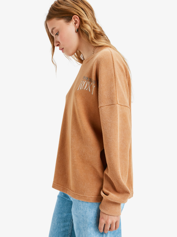 1 East side Midweight - Long Sleeve Top for Women Brown ERJKT04357 Roxy
