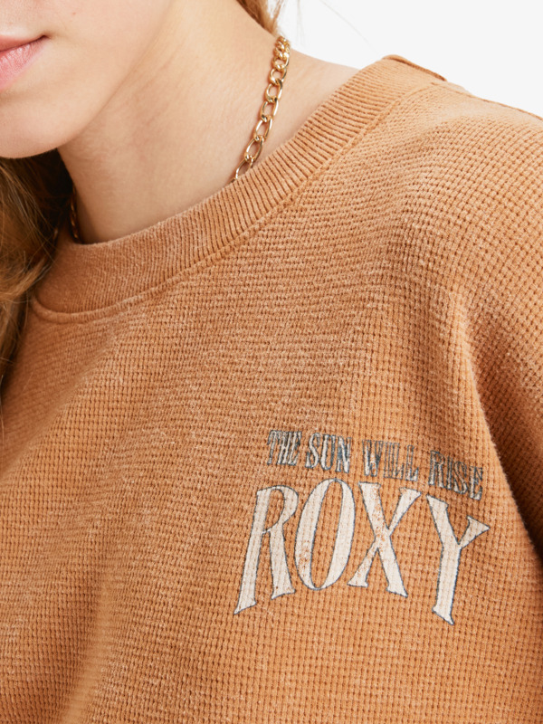 2 East side Midweight - Long Sleeve Top for Women Brown ERJKT04357 Roxy