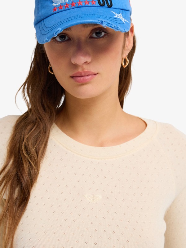 4 Time Off Pointelle - Parte de cima de manga comprida para Mulher  ERJKT04358 Roxy