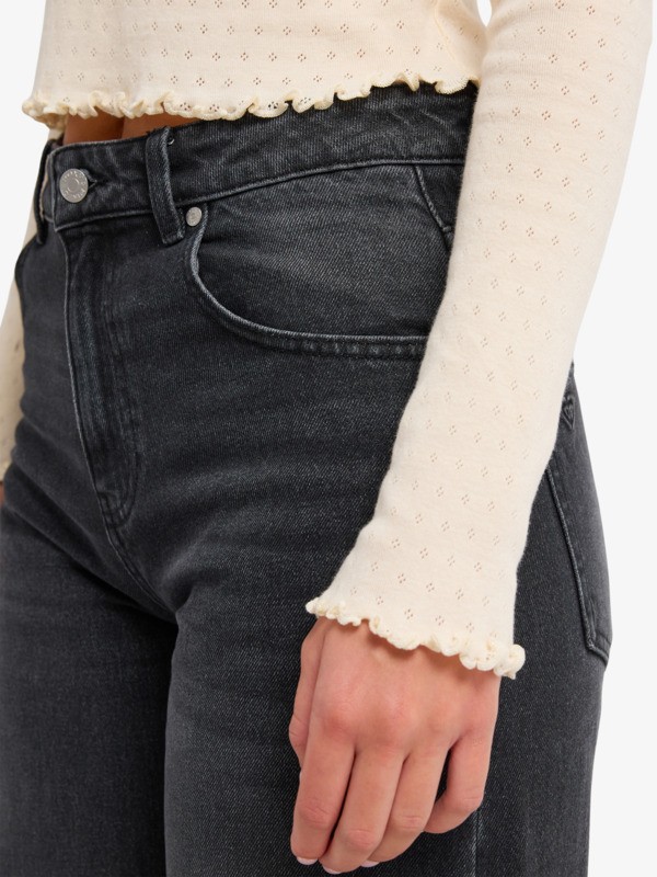 5 Time Off Pointelle - Parte de cima de manga comprida para Mulher  ERJKT04358 Roxy