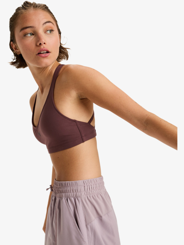 4 Heart Into It - Brassière de sport pour Femme Rouge ERJKT04359 Roxy