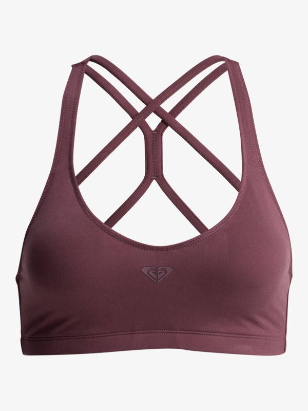 2 Heart Into It - Brassière de sport pour Femme Rouge ERJKT04359 Roxy