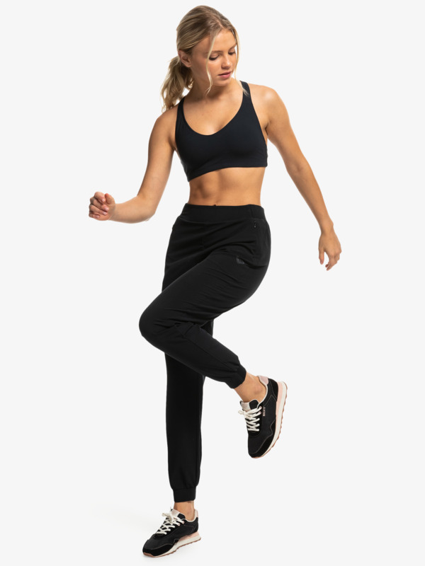 2 Heart Into It - Reggiseno sportivo da Donna Black ERJKT04359 Roxy