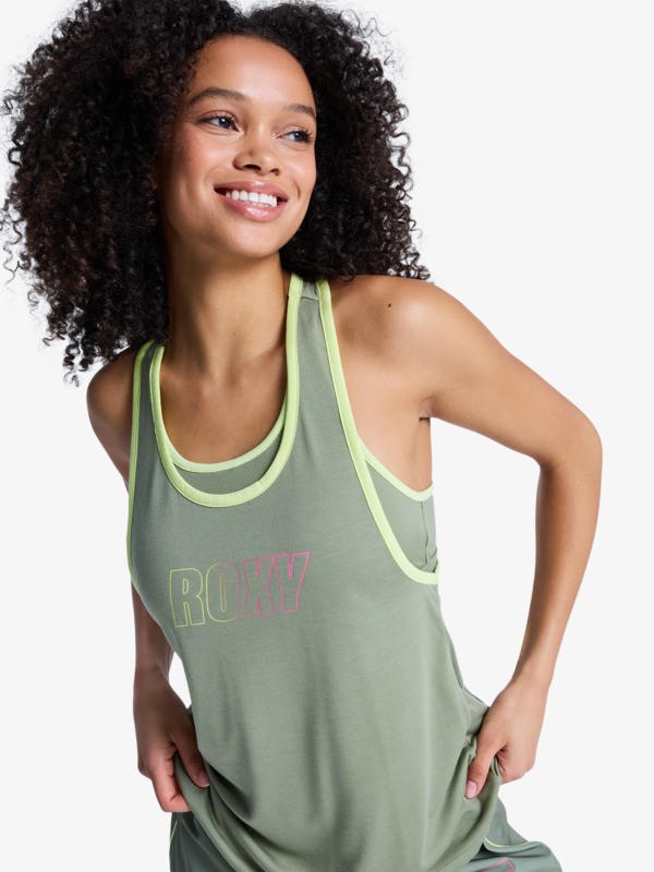 1 Everyday Flow - Vest Top for Women Green ERJKT04375 Roxy