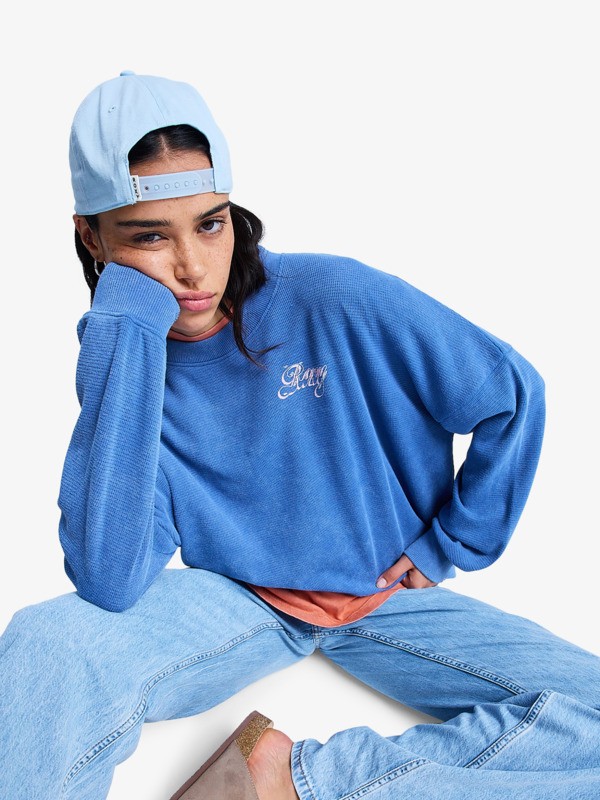 7 Eastside Midweight - T-shirt manches longues pour Femme Bleu ERJKT04381 Roxy