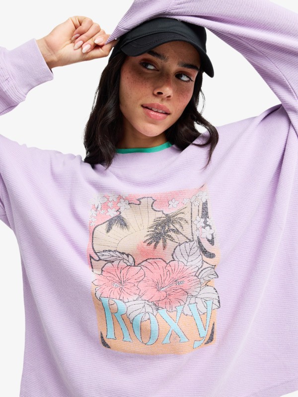 2 Eastside Midweight - T-shirt manches longues pour Femme Violet ERJKT04381 Roxy