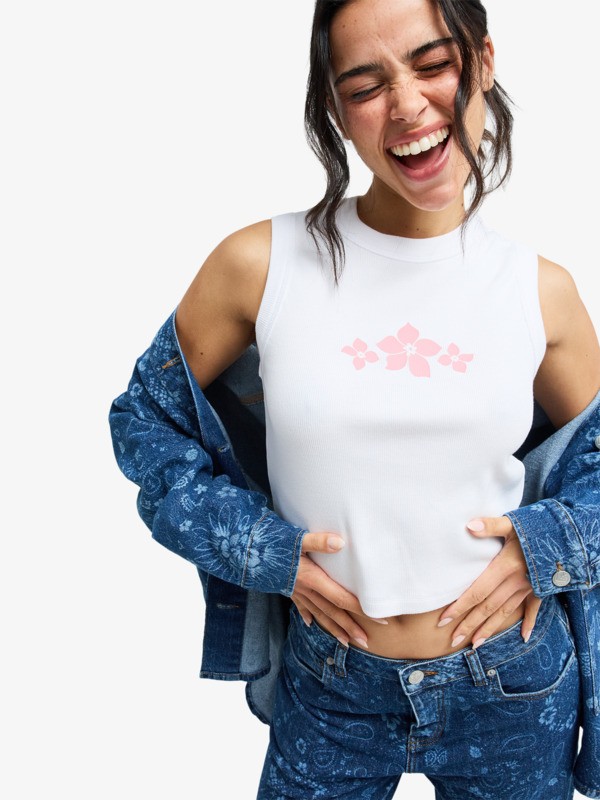 0 Iconic Days - Top f&uuml;r Frauen Weiss ERJKT04384 Roxy