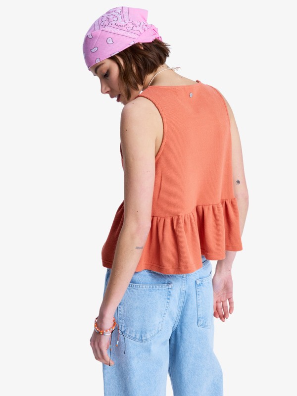 3 New Serenity - Tank top with ruffles for Women Pink ERJKT04387 Roxy