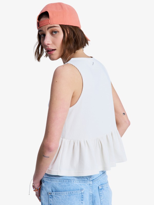 4 New Serenity - Tank top with ruffles for Women White ERJKT04387 Roxy
