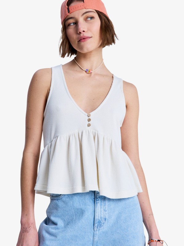 0 New Serenity - Tank top with ruffles for Women White ERJKT04387 Roxy