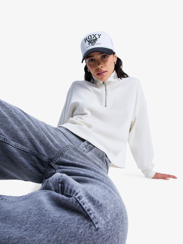 7 Carefree Cool - Top zipp&eacute; pour Femme Blanc ERJKT04388 Roxy