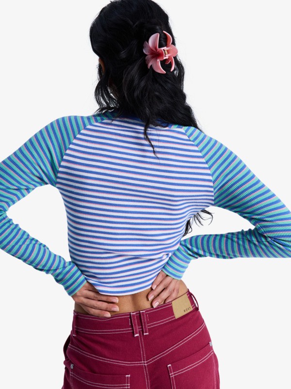 4 Highlite Season - Haut ajusté à manches longues pour Femme Blanc ERJKT04396 Roxy