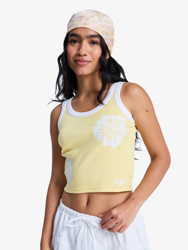 0 Keep It Cool - Vest Top voor Dames Yellow ERJKT04398 Roxy