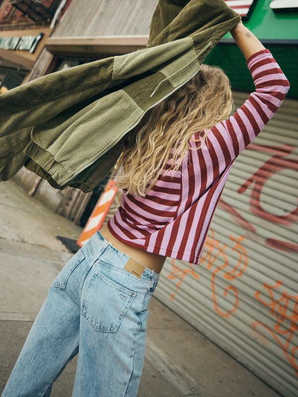 1 Daylight Dancer - Lang&auml;rmliges Oberteil aus Frottee f&uuml;r Frauen Violett ERJKT04403 Roxy