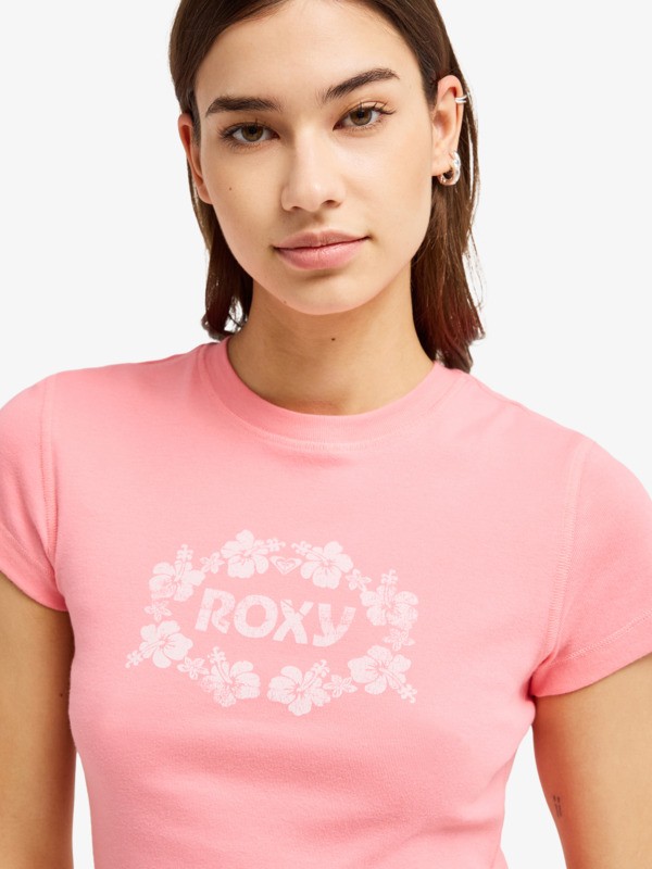 2 Sea You Later - T-Shirt ajust&eacute; pour Femme Rose ERJKT04405 Roxy